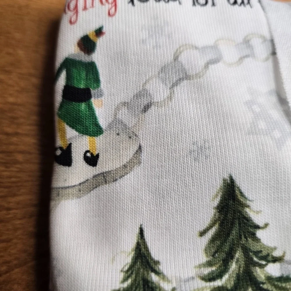 ORGANIC CHRISTMAS THE ELF MOVIE BABY PAJAMAS - PBK